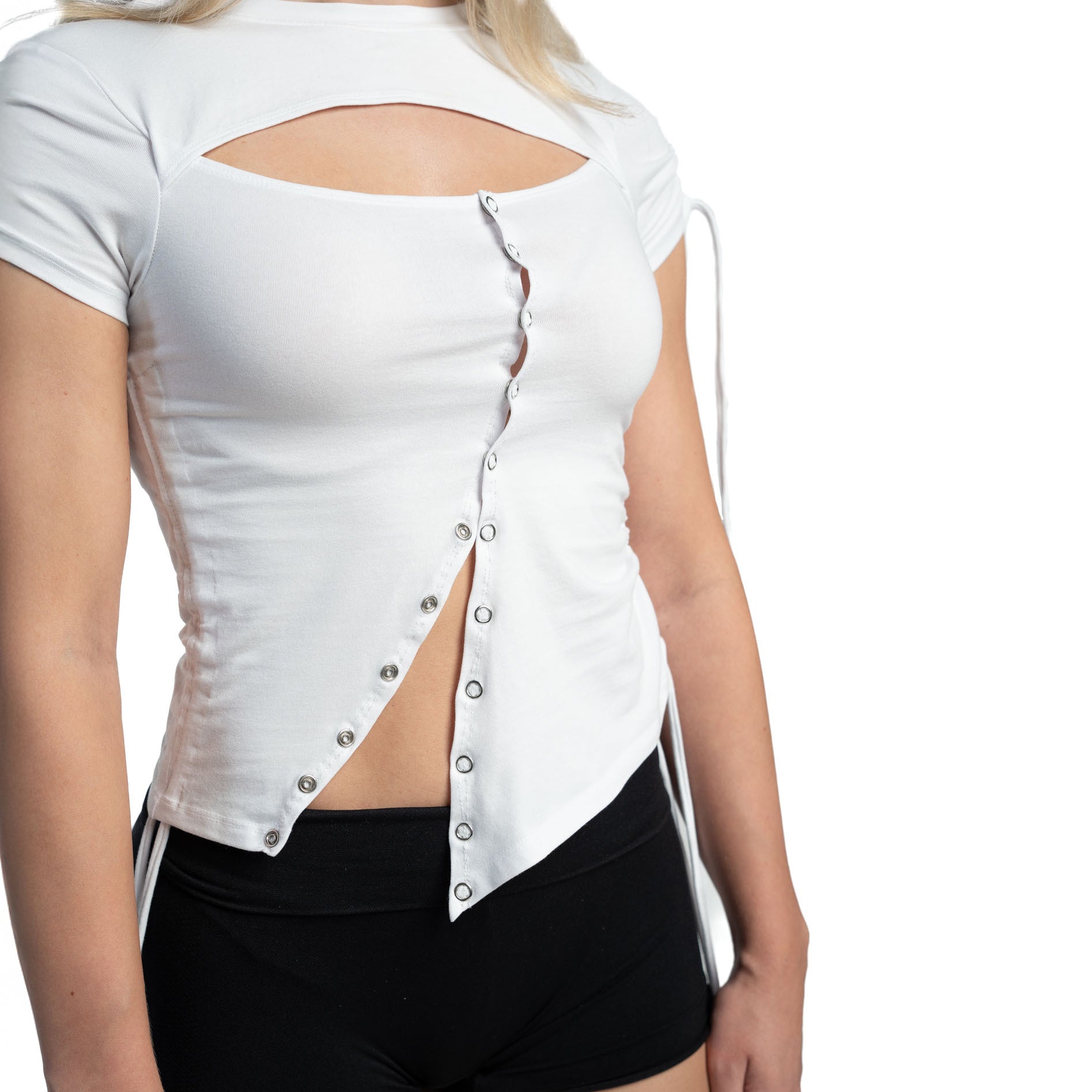 MODULAR CROPPED TOP WHITE